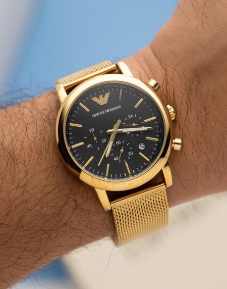 שעון ARMANI יוקרתי + קופסה איכותית