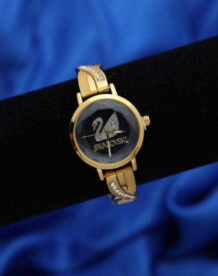 שעון Swarovski יוקרתי + קופסה איכותית